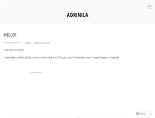 Tablet Screenshot of adrinila.wordpress.com