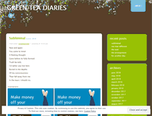 Tablet Screenshot of greenteadiaries.wordpress.com