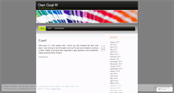 Desktop Screenshot of owngoal.wordpress.com