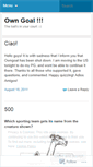 Mobile Screenshot of owngoal.wordpress.com
