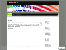 Tablet Screenshot of owngoal.wordpress.com
