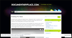 Desktop Screenshot of documentaryplace.wordpress.com