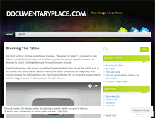 Tablet Screenshot of documentaryplace.wordpress.com