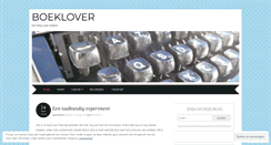 Desktop Screenshot of boeklover.wordpress.com