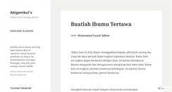 Desktop Screenshot of abigembul.wordpress.com