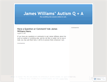 Tablet Screenshot of jamesmwilliamsautism.wordpress.com