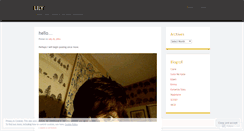Desktop Screenshot of ohlilyso.wordpress.com