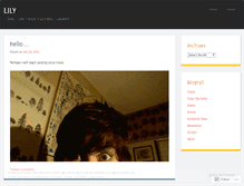 Tablet Screenshot of ohlilyso.wordpress.com
