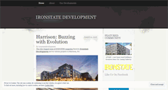 Desktop Screenshot of ironstatedevelopment.wordpress.com