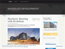 Tablet Screenshot of ironstatedevelopment.wordpress.com