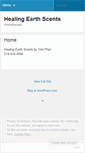 Mobile Screenshot of earthscents.wordpress.com
