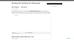 Desktop Screenshot of charlottesunnewspaper.wordpress.com