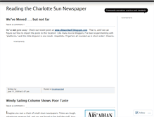 Tablet Screenshot of charlottesunnewspaper.wordpress.com