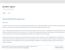 Tablet Screenshot of jordanmills.wordpress.com