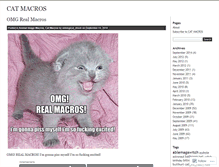Tablet Screenshot of catmacros.wordpress.com