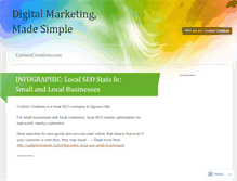 Tablet Screenshot of customcreatives.wordpress.com