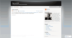 Desktop Screenshot of notsoace.wordpress.com