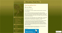 Desktop Screenshot of dharmaforone.wordpress.com