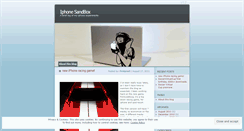 Desktop Screenshot of iphonesandbox.wordpress.com