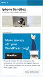 Mobile Screenshot of iphonesandbox.wordpress.com
