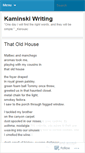 Mobile Screenshot of kaminskiwriting.wordpress.com