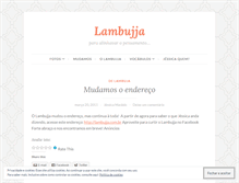 Tablet Screenshot of lambujja.wordpress.com