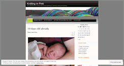 Desktop Screenshot of knittinginpink.wordpress.com