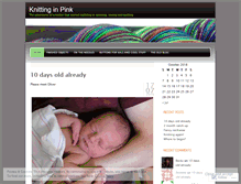 Tablet Screenshot of knittinginpink.wordpress.com