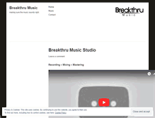 Tablet Screenshot of breakthrumusic.wordpress.com