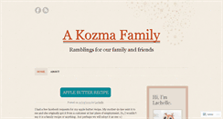 Desktop Screenshot of akozmafamily.wordpress.com