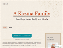 Tablet Screenshot of akozmafamily.wordpress.com