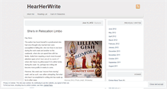 Desktop Screenshot of hearherwrite.wordpress.com