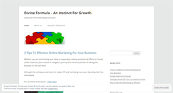 Desktop Screenshot of divineformulas.wordpress.com