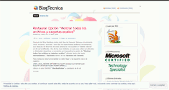 Desktop Screenshot of blogtecnica.wordpress.com