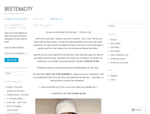 Tablet Screenshot of beetenacity.wordpress.com