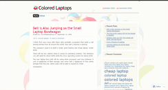 Desktop Screenshot of coloredlaptopsblog.wordpress.com