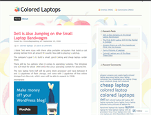 Tablet Screenshot of coloredlaptopsblog.wordpress.com