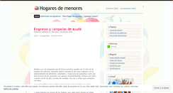Desktop Screenshot of hogaresdemenores.wordpress.com