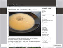 Tablet Screenshot of happyappetite.wordpress.com