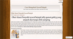 Desktop Screenshot of caramengobatisyarafkejepit93.wordpress.com