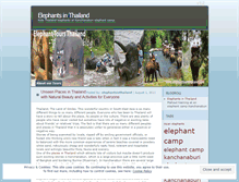 Tablet Screenshot of elephantsinthailand.wordpress.com