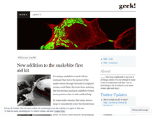 Tablet Screenshot of geekheartsscience.wordpress.com