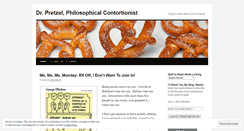 Desktop Screenshot of drpretzelphilosopher.wordpress.com