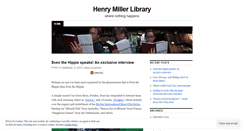 Desktop Screenshot of henrymillerlibrary.wordpress.com