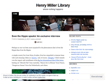 Tablet Screenshot of henrymillerlibrary.wordpress.com