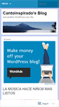 Mobile Screenshot of cantoinspirado.wordpress.com