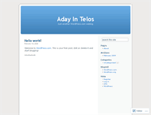 Tablet Screenshot of adayintelos.wordpress.com