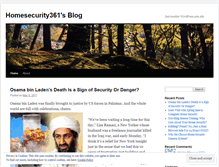 Tablet Screenshot of homesecurity361.wordpress.com