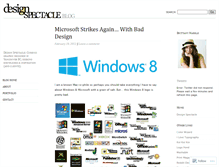 Tablet Screenshot of designspectacleblog.wordpress.com