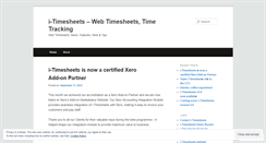 Desktop Screenshot of itimesheets.wordpress.com